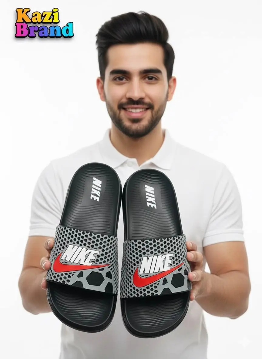Picture of Kazi Brand | Premium Comfort Slide Slipper for Men | Trendy New Design Casual Lightweight Soft Sole Sandal | Daraz Bestseller Footwear
