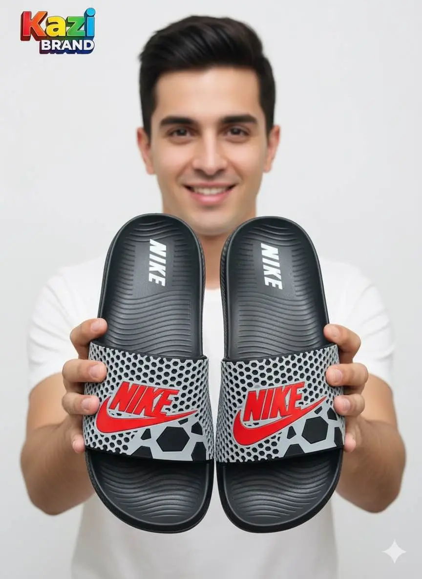 Picture of Kazi Brand | Premium Comfort Slide Slipper for Men | Trendy New Design Casual Lightweight Soft Sole Sandal | Daraz Bestseller Footwear