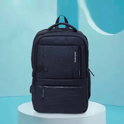 Picture of Arctic Hunter 15.6'' Laptop Backpack – Water-Resistant Slim Bag with USB Port for Office, Travel & School | Black Smart Backpack