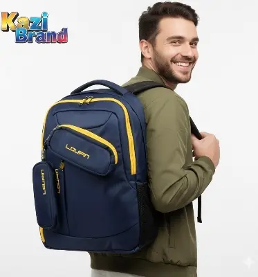 Picture of Louping Backpack for Men Women (Unisex) | Large Capacity, Durable & Water-Resistant Bag | Travel & Laptop Backpack (Black, Blue, Coffee)