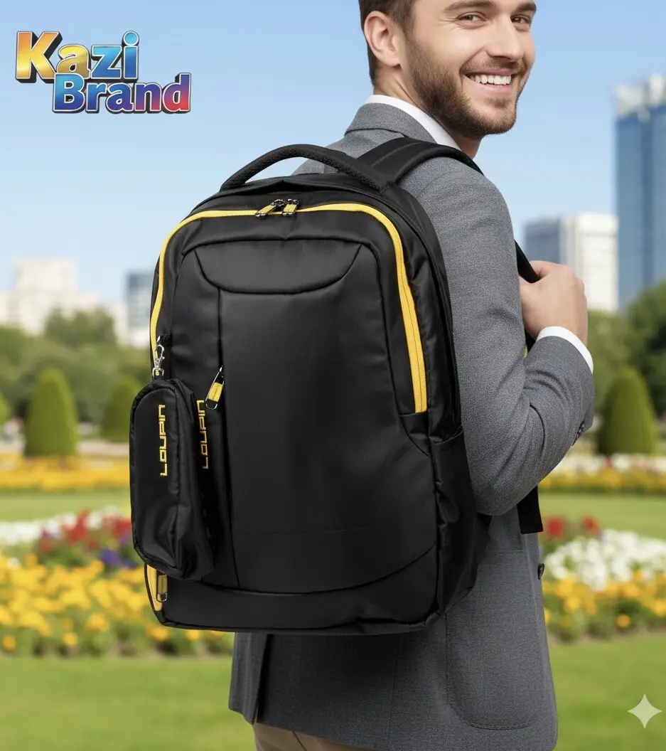 Picture of Louping Backpack for Men Women (Unisex) | Large Capacity, Durable & Water-Resistant Bag | Travel & Laptop Backpack (Black, Blue, Coffee)