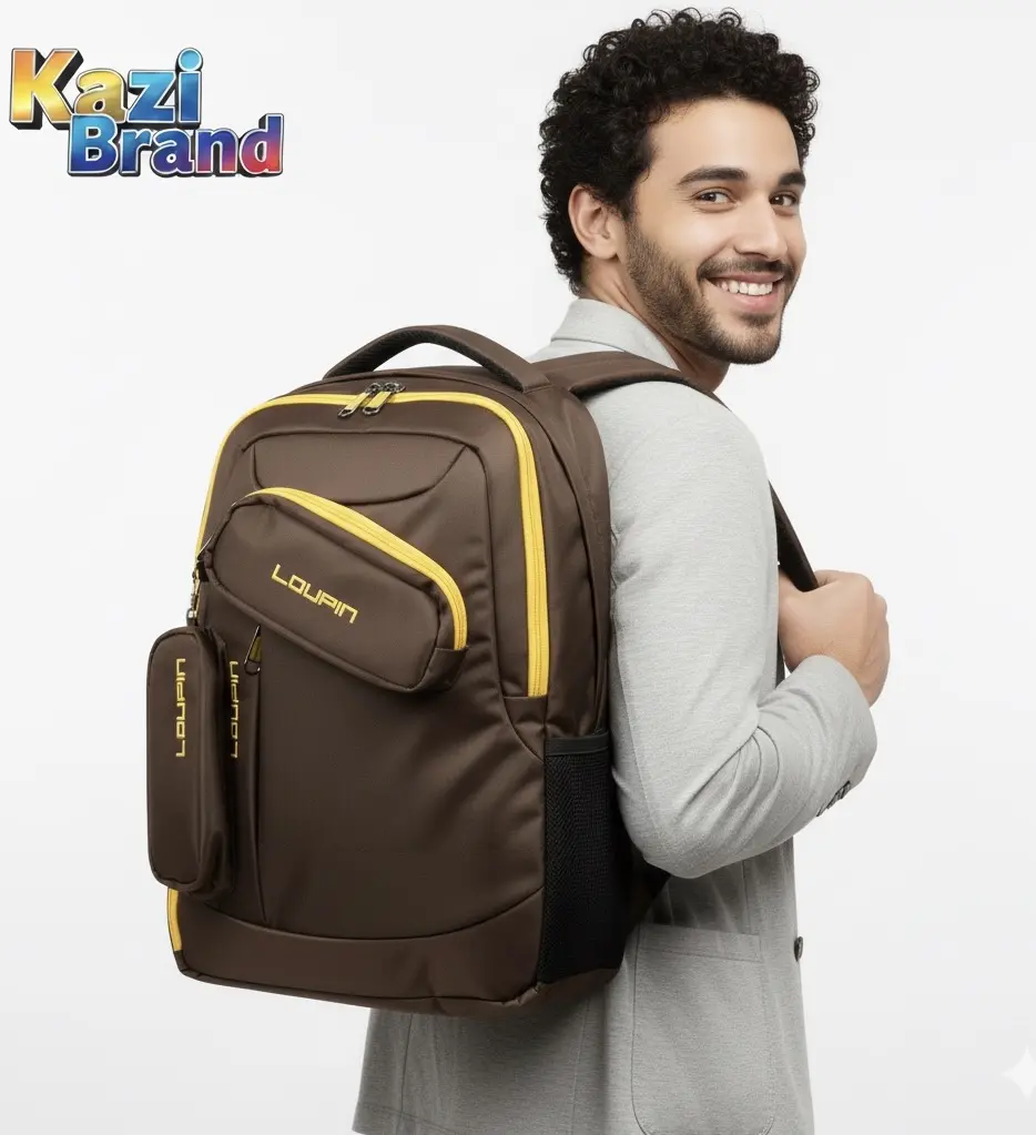 Picture of Louping Backpack for Men Women (Unisex) | Large Capacity, Durable & Water-Resistant Bag | Travel & Laptop Backpack (Black, Blue, Coffee)