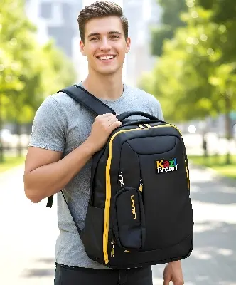 Picture of Louping Backpack for Men Women (Unisex) | Large Capacity, Durable & Water-Resistant Bag | Travel & Laptop Backpack (Black, Blue, Coffee)