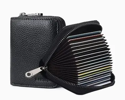 Picture of Visiting Card Holder and ATM Card Wallet - Compact and Stylish Storage Organizer - Black
