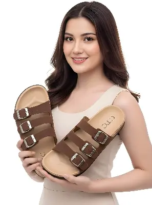 Picture of Elegant Ladies Comfort Slide Slipper | Premium EVA Material Fashion Sandals | Trendy Non-Slip Choti Juta for Women