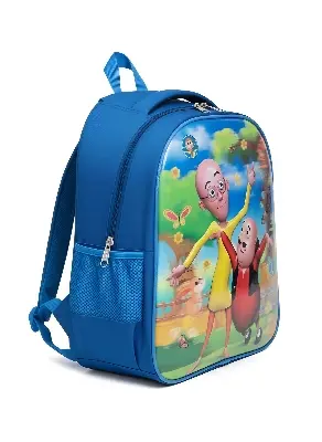 Picture of Viral Motu Patlu Kids Backpack: The Ultimate School & Travel Bag for 5-14 Year Olds! - Durable, Multi-Compartment & Super Trendy