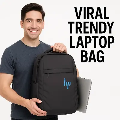 Picture of HP-Style Premium 15.6” Laptop Backpack – Lightweight, Waterproof & Travel-Friendly Office/School Bag