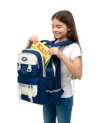 Picture of 👑 Premium Quality School College Backpack | Durable & Trendy Daypack for Students (Girls & Boys)