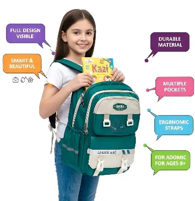 Picture of 👑 Premium Quality School College Backpack | Durable & Trendy Daypack for Students (Girls & Boys)