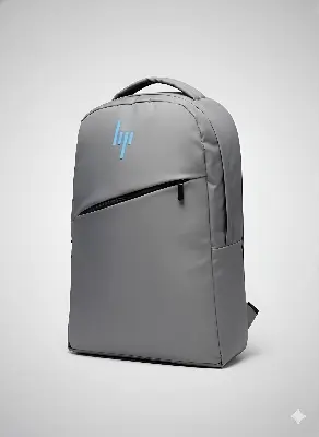Picture of HP Style 15.6” Waterproof Laptop Backpack – Premium Gray Travel, Office & College Bag | Lightweight & Durable