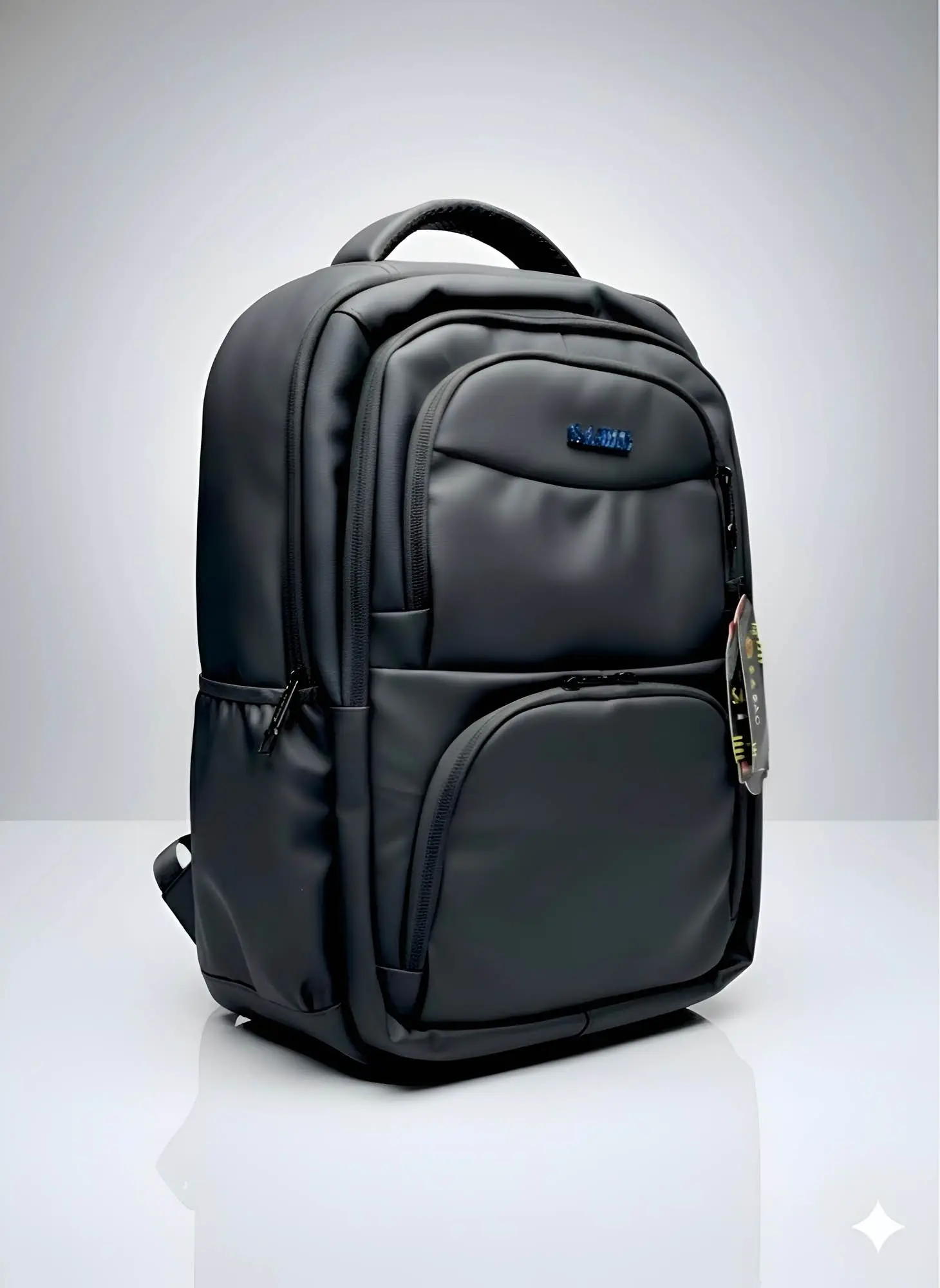 Picture of New Model Business Laptop Backpack | Premium Leather Finish Waterproof Office & Travel Bag | 15.6 Inch Anti-Theft College Bag for Men