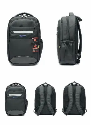 Picture of ATC Premium Slim Laptop Backpack 15.6” | Water-Resistant Business Laptop Bag | Ultra-Light Office & College Backpack | Travel-Friendly Unisex Black Daypack