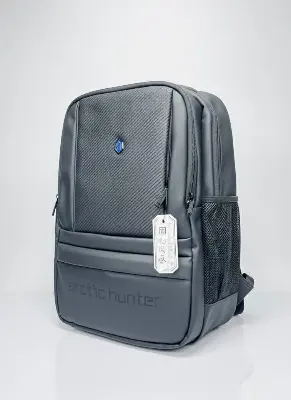 Picture of ARCTIC HUNTER Premium Carbon Fiber Laptop Backpack 15.6” | Waterproof Travel & Office Bag with USB & Anti-Theft – Men’s Graphite Grey Bag