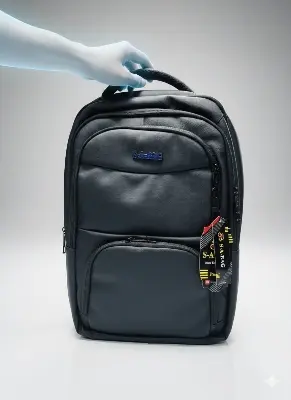 Picture of 💥 ATC BAG Original Premium Quality | 15.6 Inch Waterproof Laptop Backpack | High-Quality Office, Travel & College Bag with USB Port & Anti-Theft – Dark Grey/Black