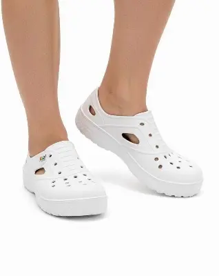 Picture of Kazi Urban Clog – Pure White | Lightweight Comfort Clog for Men