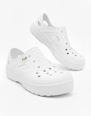 Picture of Kazi Urban Clog – Pure White | Lightweight Comfort Clog for Men