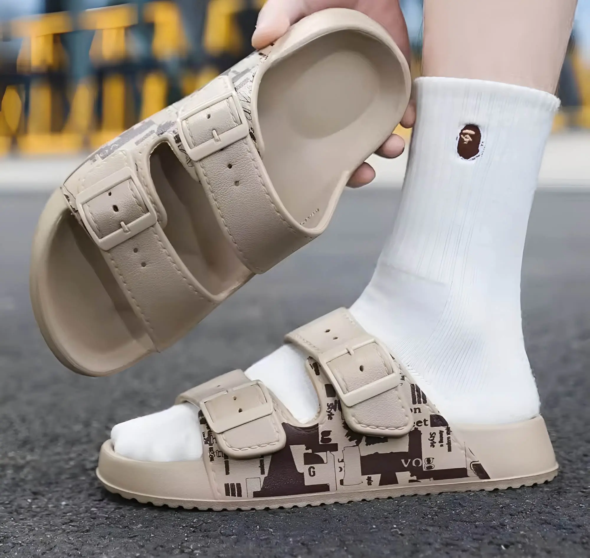 Picture of Premium Double Buckle Slides for Men & Women