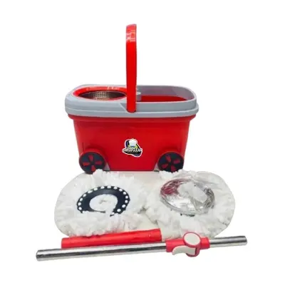 Picture of 8 Wheel Spin Mop Smooth Cleaning with Effortless Mobility with Two Mop Pad (Multicolor)