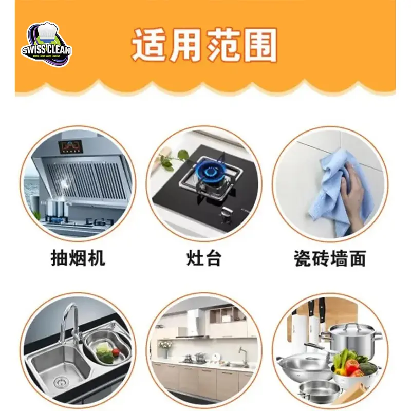 Picture of Kitchen Cleaner Spray Foam – Powerful Grease & Stain Remover for Oven, Stove & Tiles Multi-Purpose Cleaning Spray 500ml
