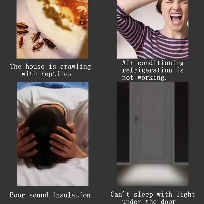 Picture of 1pc Door Bottom Sealing Foam Strip, Windproof, Insectproof And Dustproof Door And Window Sealing Strip, Soundproof Door Sticker, Suitable For Bedroom, Kitchen, Bathroom, Home Decor