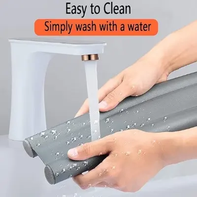 Picture of 1pc Door Bottom Sealing Foam Strip, Windproof, Insectproof And Dustproof Door And Window Sealing Strip, Soundproof Door Sticker, Suitable For Bedroom, Kitchen, Bathroom, Home Decor