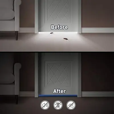 Picture of 1pc Door Bottom Sealing Foam Strip, Windproof, Insectproof And Dustproof Door And Window Sealing Strip, Soundproof Door Sticker, Suitable For Bedroom, Kitchen, Bathroom, Home Decor