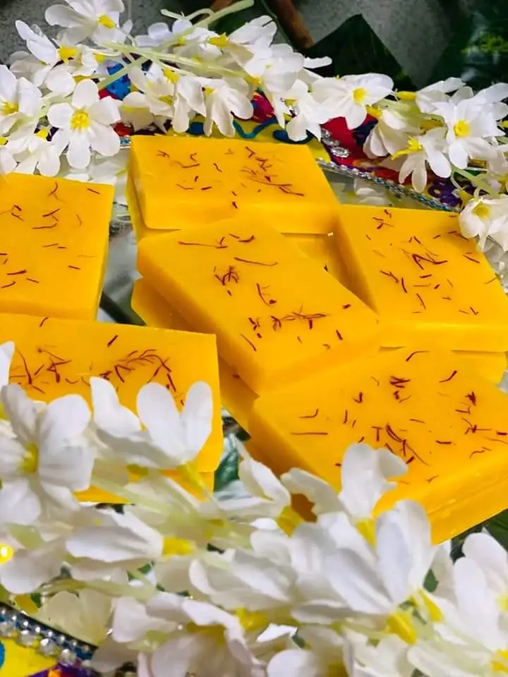 Picture of Saffron Goat Milk Handmade Soap Bar