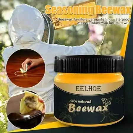 Picture of Beeswax Wood Polisher, Beeswax for Wood Polishing, Protective Wax for Household Cleaning, Wood Use and Restore Furniture Luster