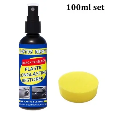 Picture of Car Plastic Restorer Coating Agent Auto Plastic Rubber Exterior Repair Clean Refresh Restoration Agent Black Shine Seal