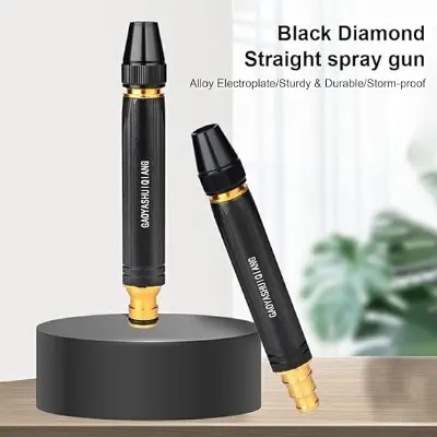 Picture of Water Spray Gun Car Wash Nozzle High Pressure Nozzle Water Jet Hose Nozzles Pipe For Gardening, Bike Car Wash Garden Watering Tool Black High Pressure Nozzle(Black)