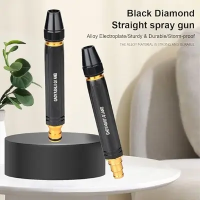 Picture of Water Spray Gun Car Wash Nozzle High Pressure Nozzle Water Jet Hose Nozzles Pipe For Gardening, Bike Car Wash Garden Watering Tool Black High Pressure Nozzle(Black)