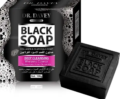 Picture of DR.DAVEY Black Charcoal Soap Cleaning Soap 100g