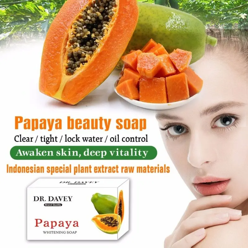 Picture of DR.DAVEY PAPAYA WHITENING SOAP(papaya)
