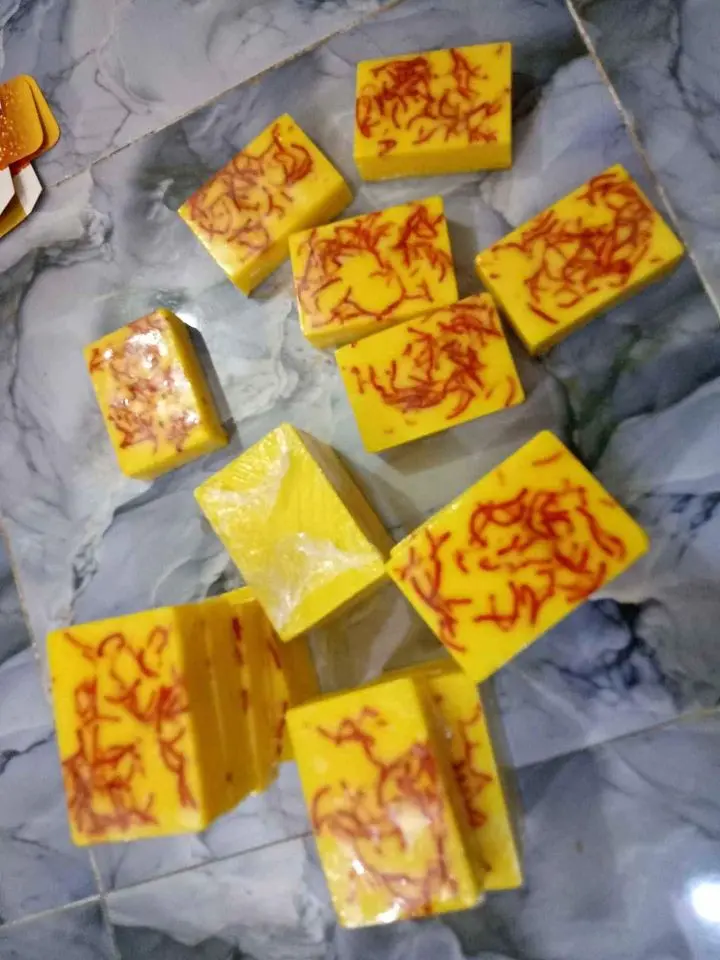 Picture of Saffron Goat Milk Handmade Soap Bar 100gm(saban)