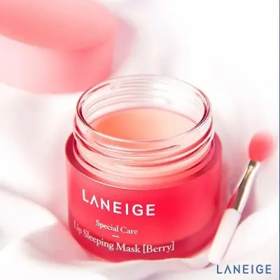 Picture of Laneige lip sleeping mask for moisturizing, soft, smooth and shiny lips(Pink)