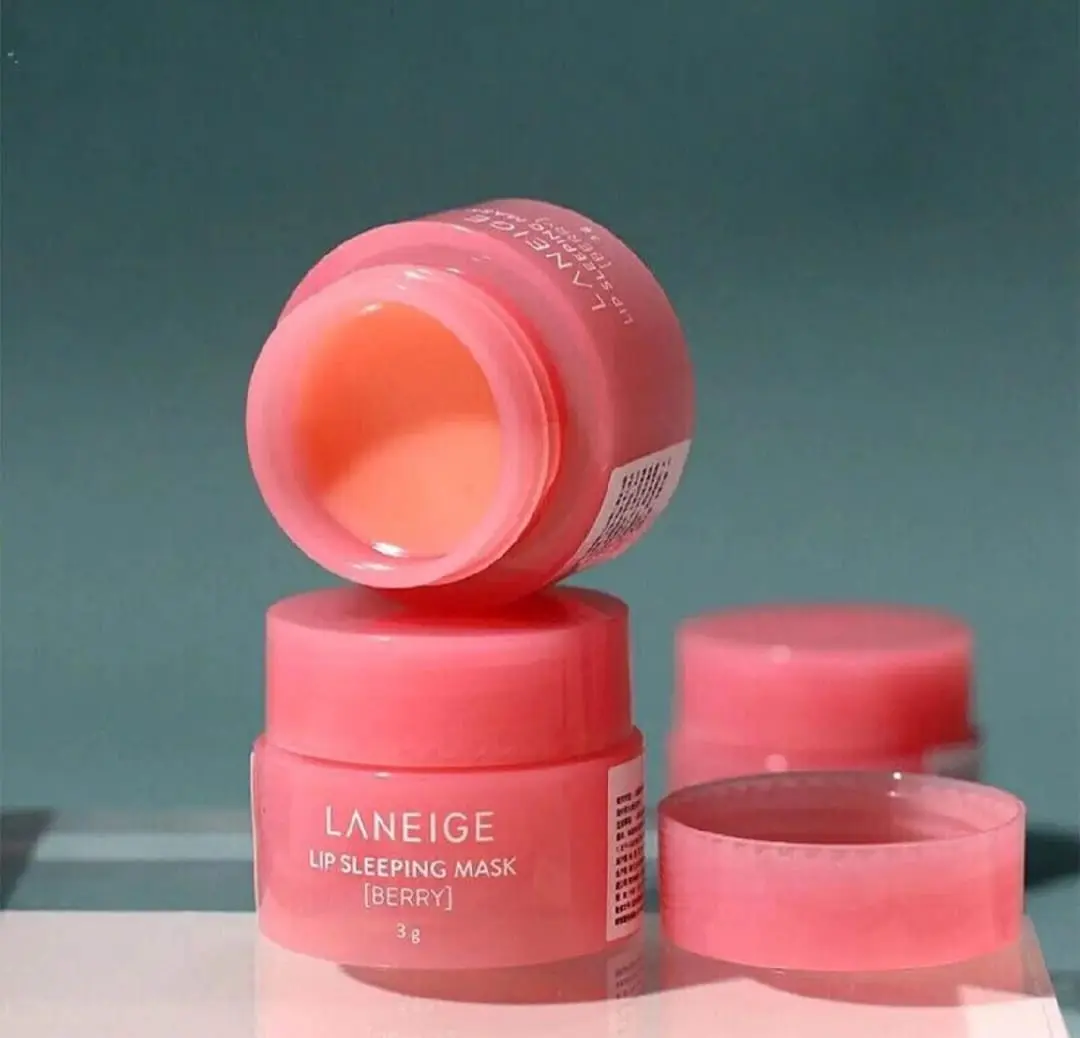Picture of Laneige lip sleeping mask for moisturizing, soft, smooth and shiny lips(Pink)