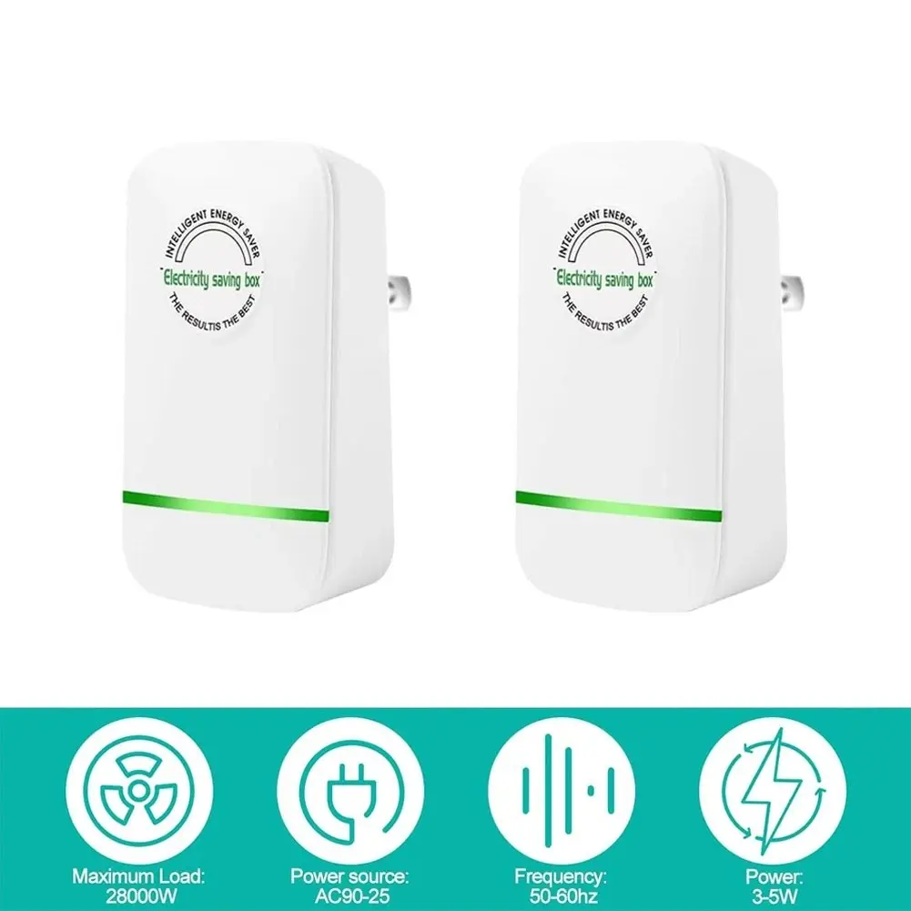 Picture of Electricity Saving Box Stop Watt Stopwatt Energy Saving Device Sa(White)