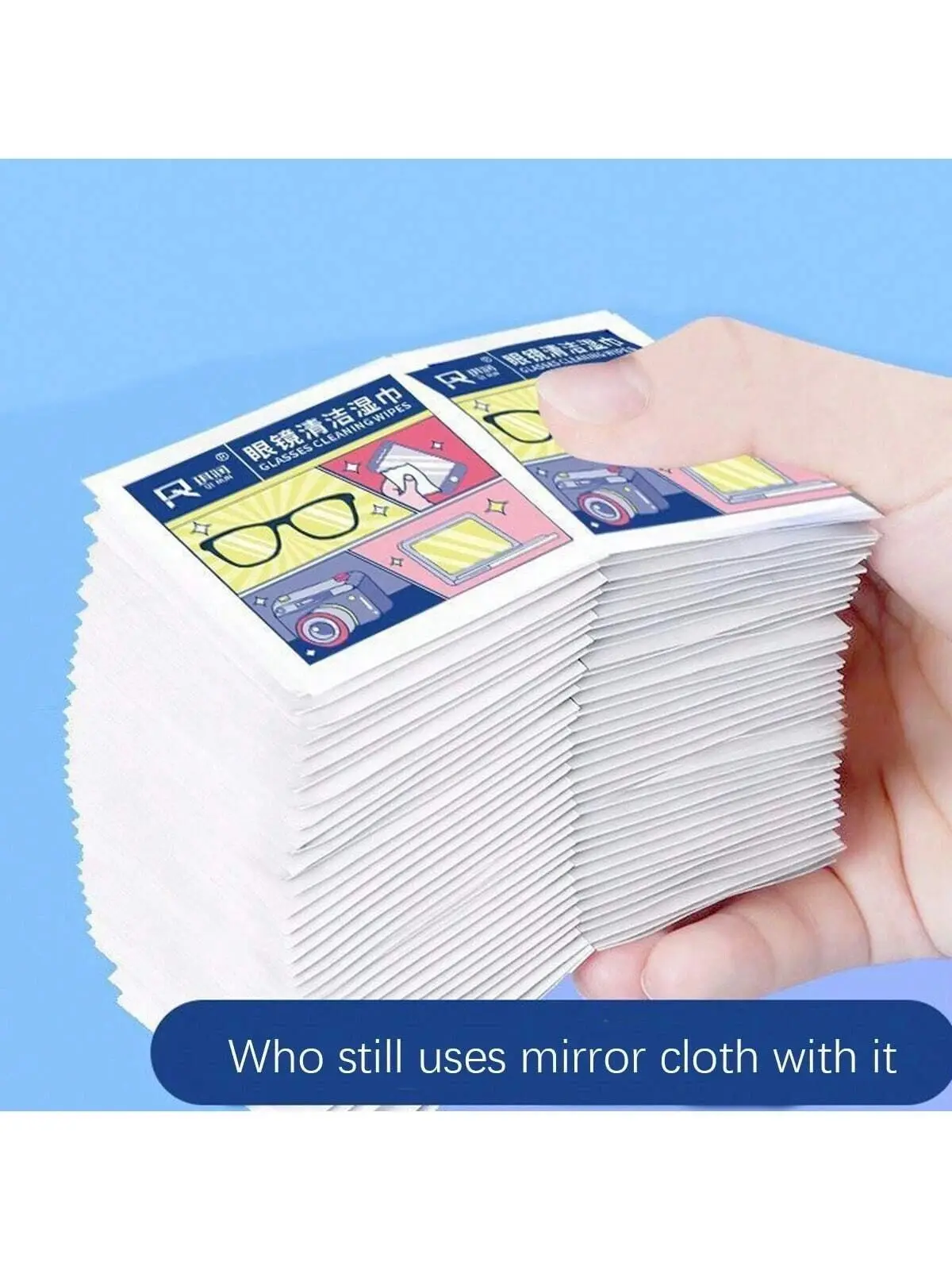 Picture of Anti-Fog Wipes for Glasses Lap Cermin Mata Anti Kabus 1 Piece Disposable Anti Fog Wipes for Glasses Lap