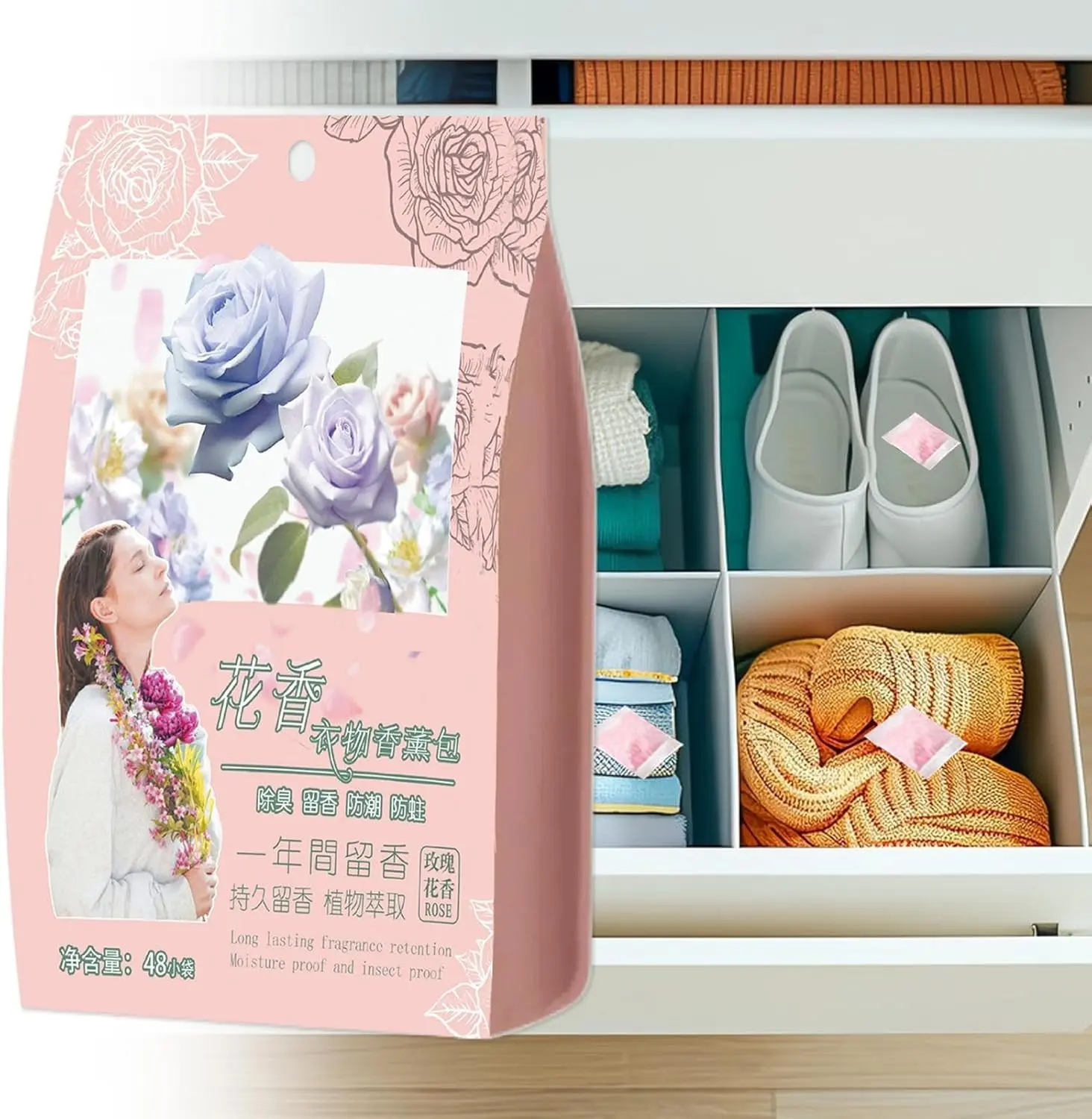 Picture of Insect Repellent Mildew Proof Floral Camphor Balls (48pcs/pack)