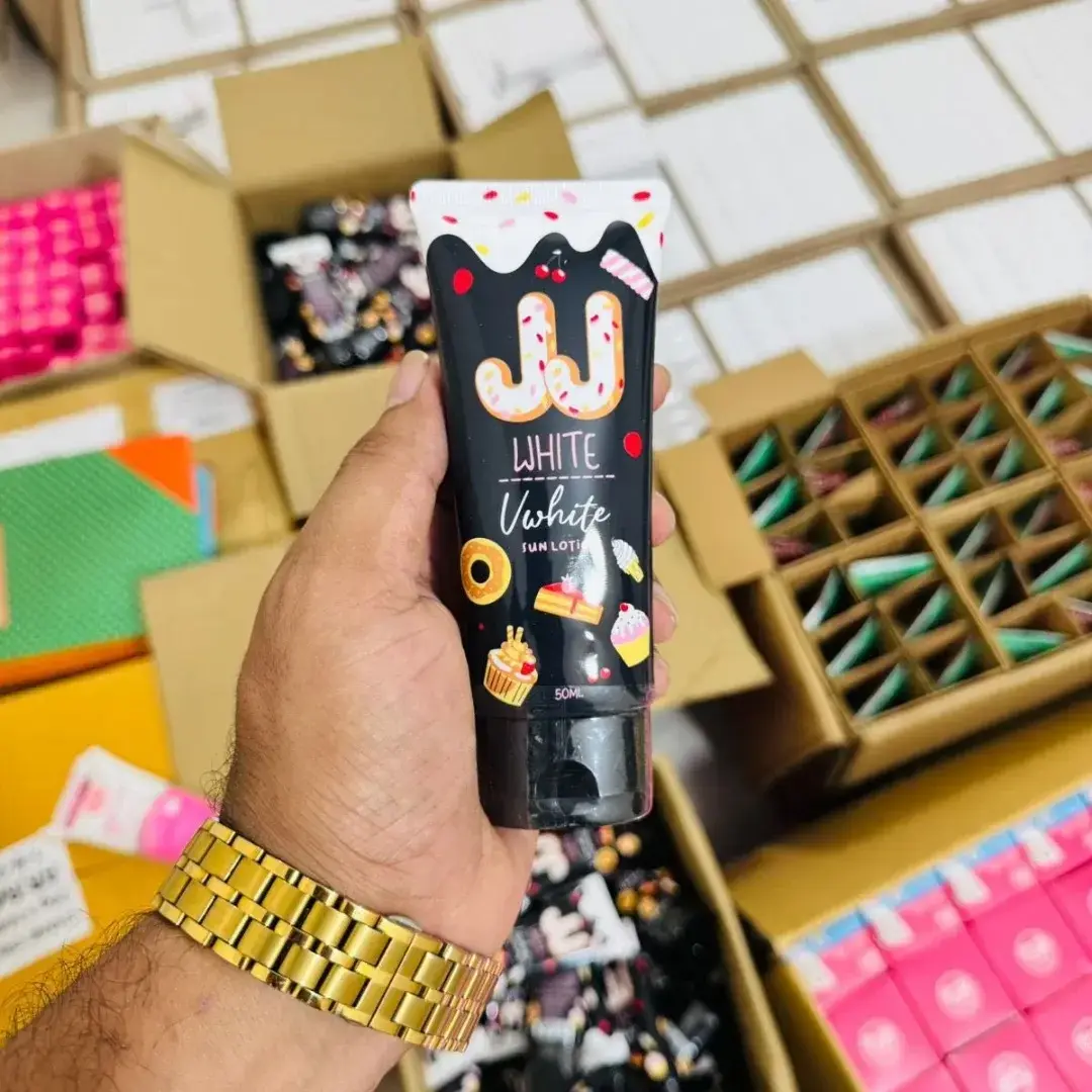 Picture of JJ White Body Sunscreen Brightening Lotion Tan Skin Serum SPF50+ PA+++ 70gসান লোশন spf50 pa ++