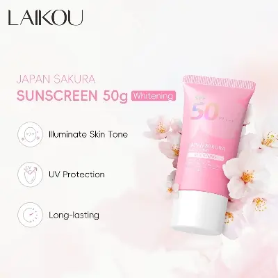 Picture of LAIKOU SPF50 Summer Japanese Sakura Sunscreen 50g