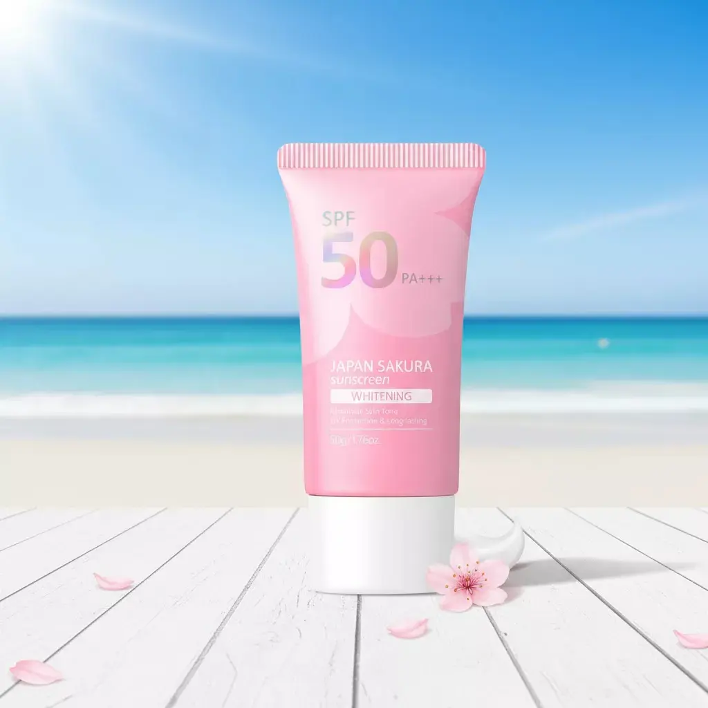 Picture of LAIKOU SPF50 Summer Japanese Sakura Sunscreen 50g