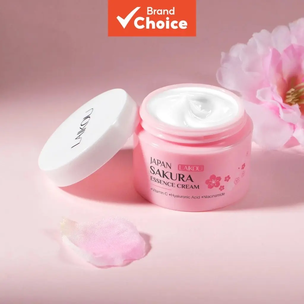 Picture of LAIKOU Sakura Facial Cream Repairing Moisturizing Essence Cream Even Skin Tone 25g