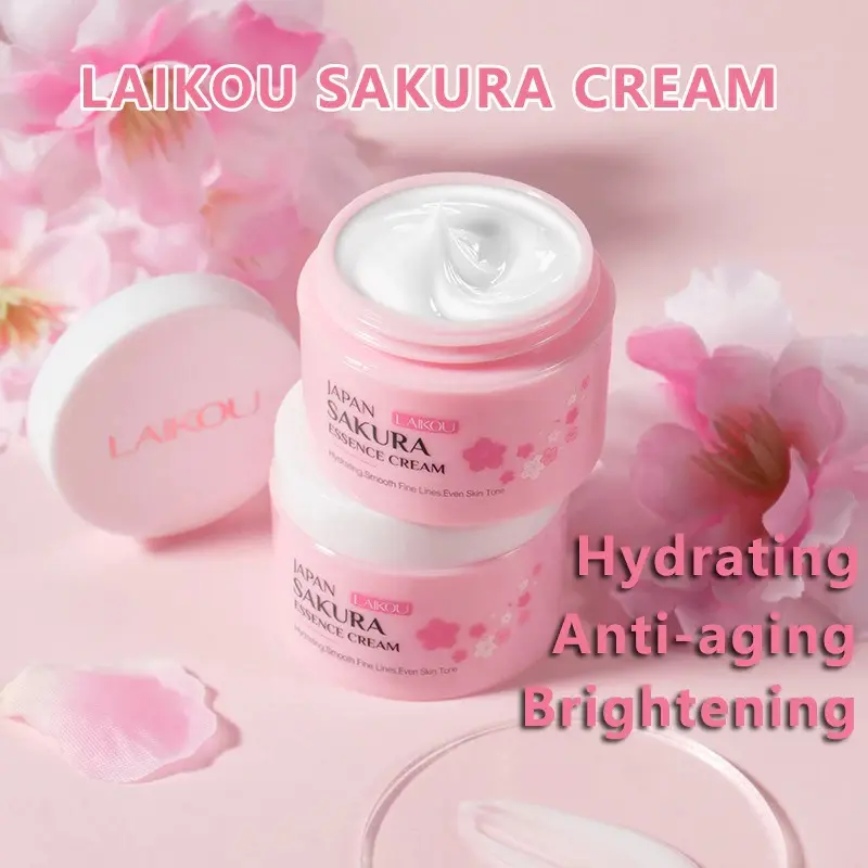 Picture of LAIKOU Sakura Facial Cream Repairing Moisturizing Essence Cream Even Skin Tone 25g