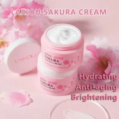 Picture of LAIKOU Sakura Facial Cream Repairing Moisturizing Essence Cream Even Skin Tone 25g