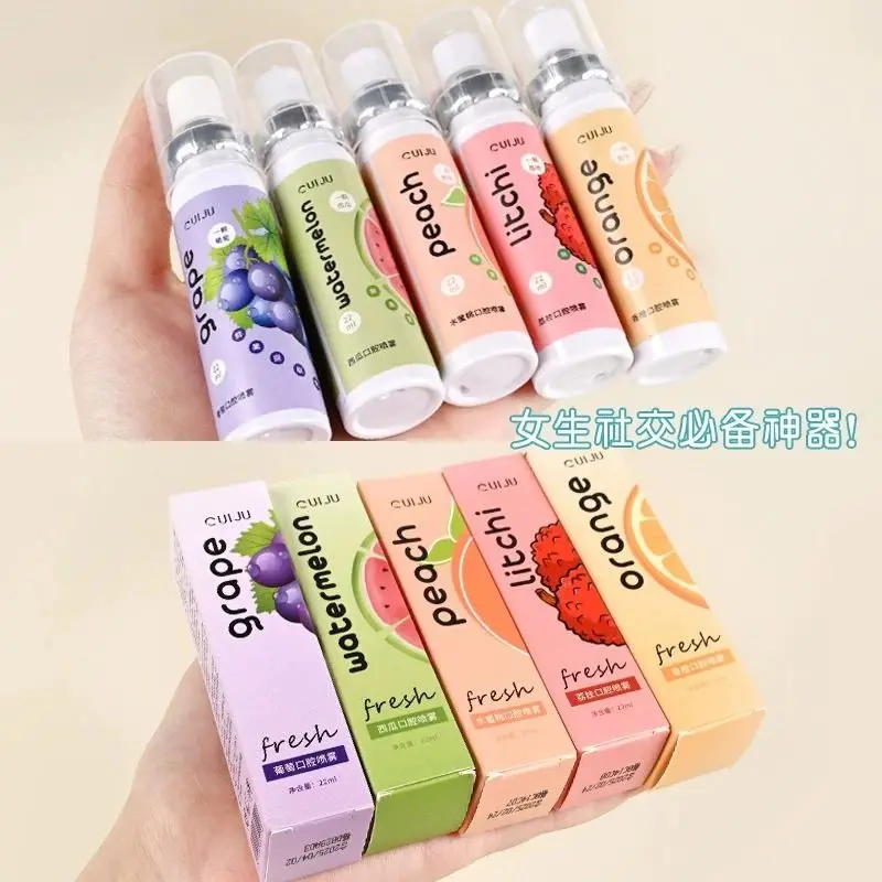 Picture of Cuiju brand oral instant breath Freshener Mouth sprays for bad smell - help to keep away from Mouth Ulcers with various fruit flavors remove Bad Smells(mouth freshener)