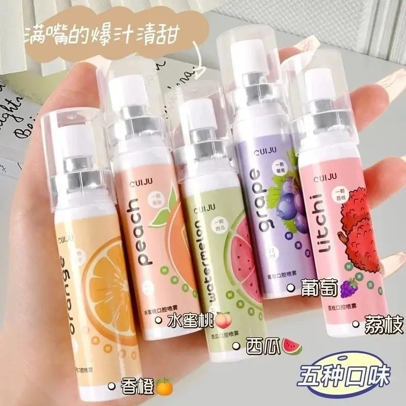 Picture of Cuiju brand oral instant breath Freshener Mouth sprays for bad smell - help to keep away from Mouth Ulcers with various fruit flavors remove Bad Smells(mouth freshener)