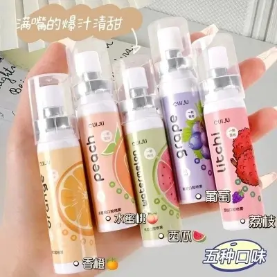 Picture of Cuiju brand oral instant breath Freshener Mouth sprays for bad smell - help to keep away from Mouth Ulcers with various fruit flavors remove Bad Smells(mouth freshener)