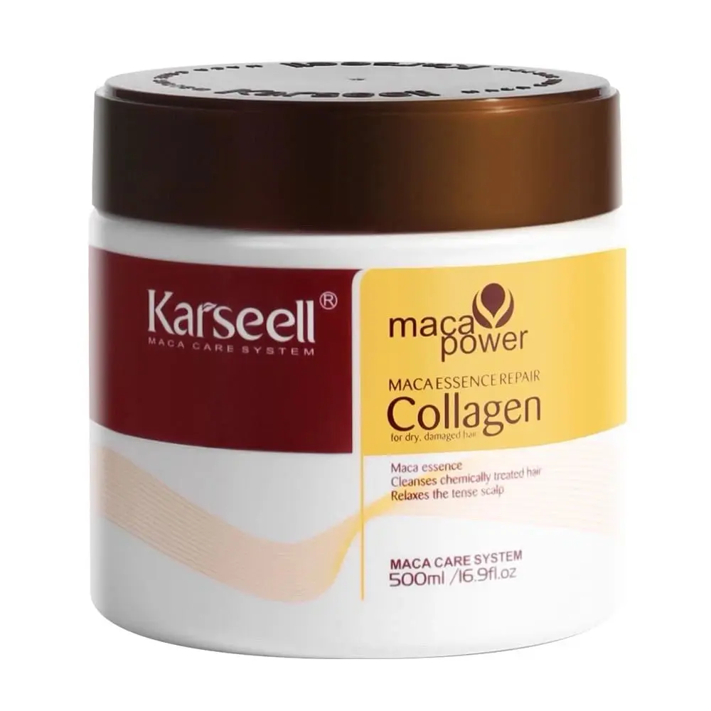 Picture of Karseell Hair Mask Collagen 100ml, Maca Power Collagen Hair Mask Argan Oil Deep Repair for Dry Damaged Hair All Hair Types