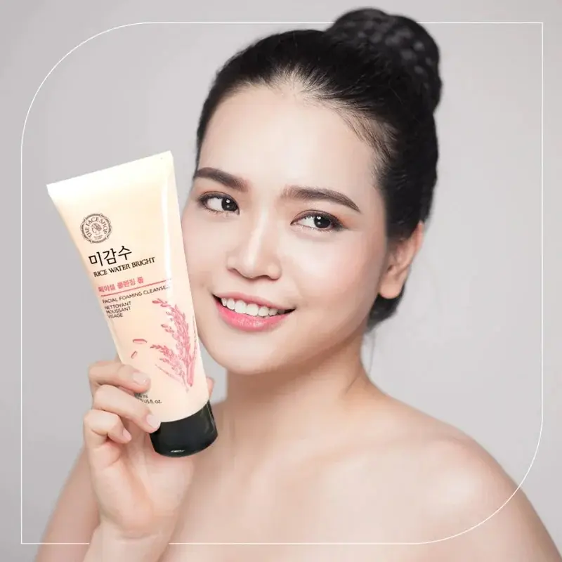 Picture of The Face Shop Rice Water Bright Foaming Cleanser-150ml(Brown)